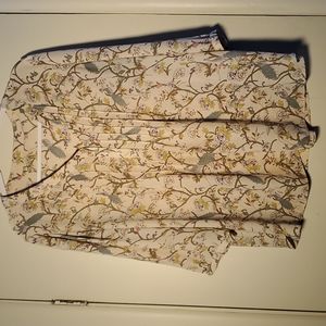 Polyester blouse XL peacocks